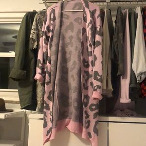 Leopard print cardigan